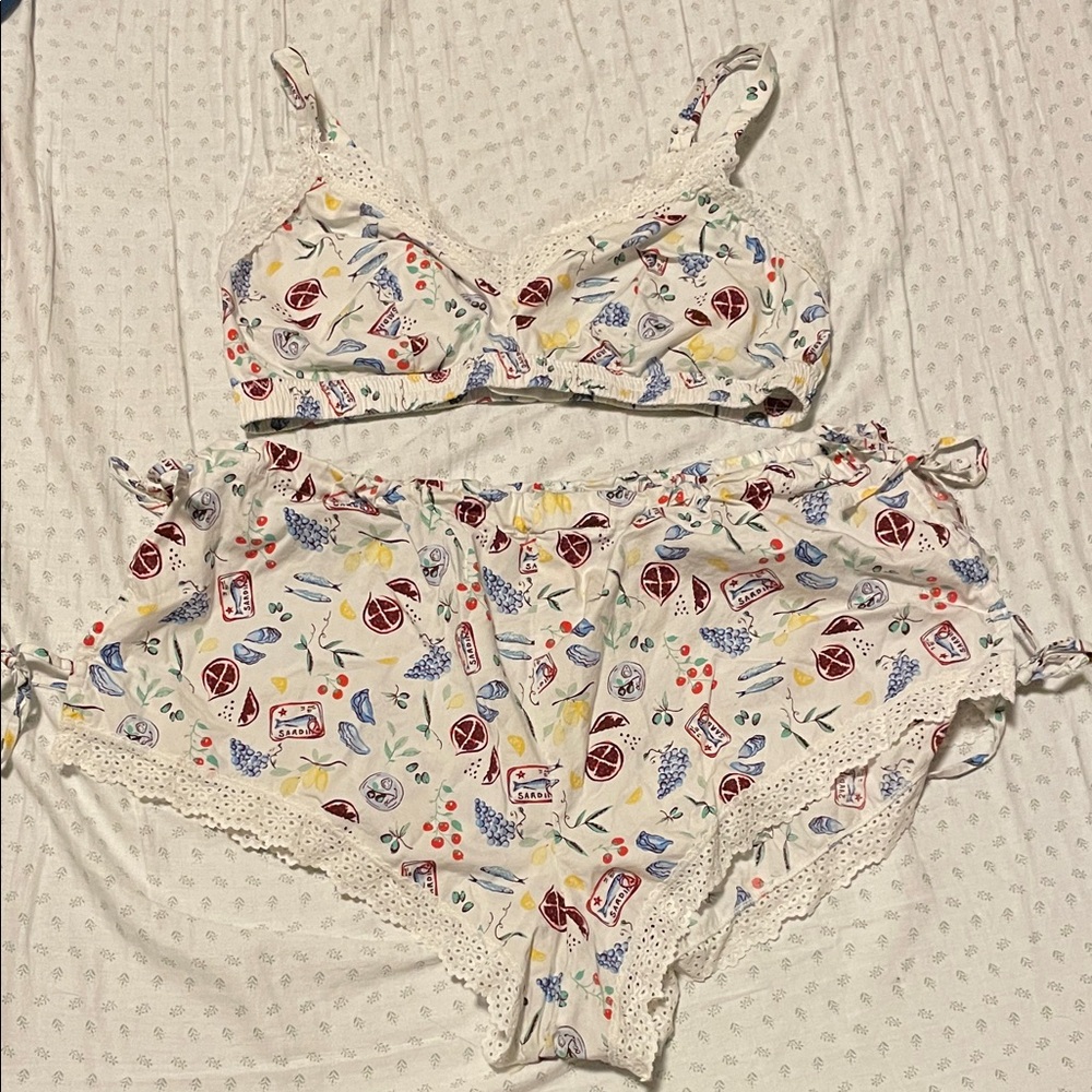 Colsie Market Print Sleep/Lounge Set